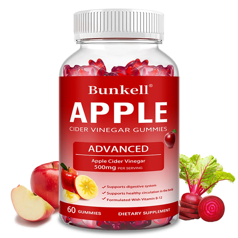 Apple Cider Vinegar Gummies - 60 Gummies, Added Vitamin B12, B9, Collagen, for Detox, Cleanse, Digestion & Metabolism, Non-GMO
Apple Cider Vinegar Gummies - 60 Gummies, Added Vitamin B12, B9, Collagen, for Detox, Cleanse, Digestion & Metabolism, Non-GMO