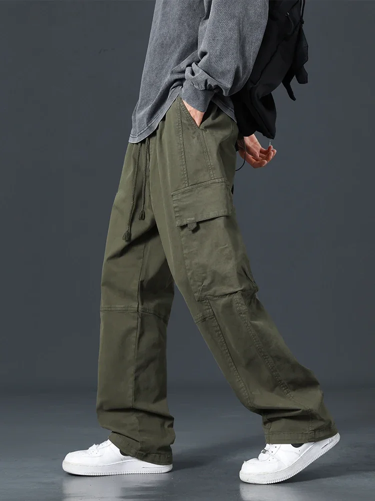 Spring Summer Baggy Cargo Pants Men Multi-Pockets Drawstring Straight Long Casual Pants Male Cotton Loose Trousers Plus Size 8XL
Spring Summer Baggy Cargo Pants Men Multi-Pockets Drawstring Straight Long Casual Pants Male Cotton Loose Trousers Plus Size 8XL