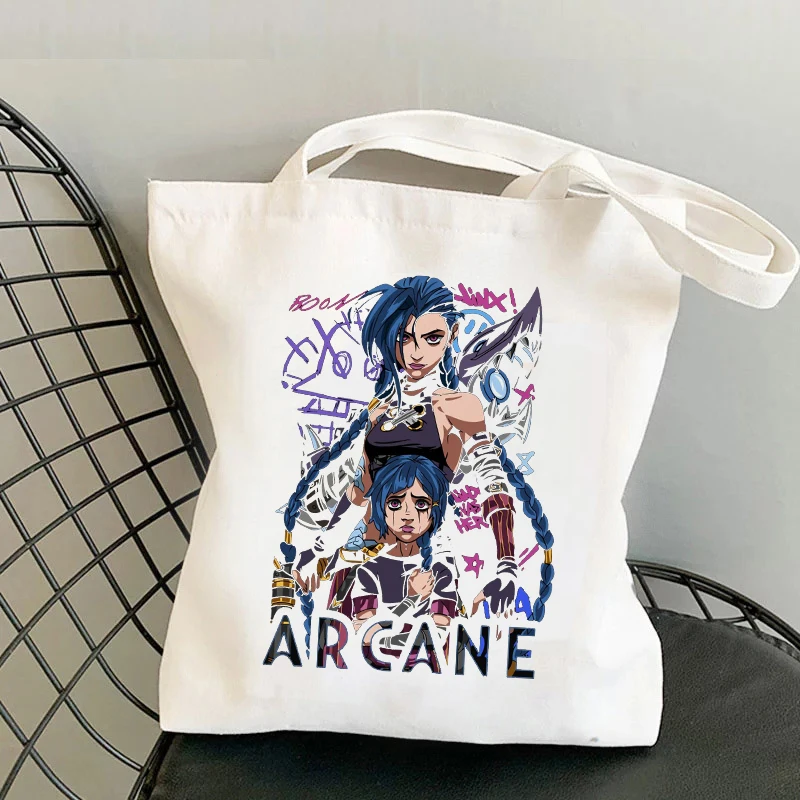 New Arcane-Jinx Canvas Bags Cartoon Anime Figure Printed Shoulder Bags Crossbody Bags for Women Cute Shopping Bag Travel Bag
New Arcane-Jinx Canvas Bags Cartoon Anime Figure Printed Shoulder Bags Crossbody Bags for Women Cute Shopping Bag Travel Bag