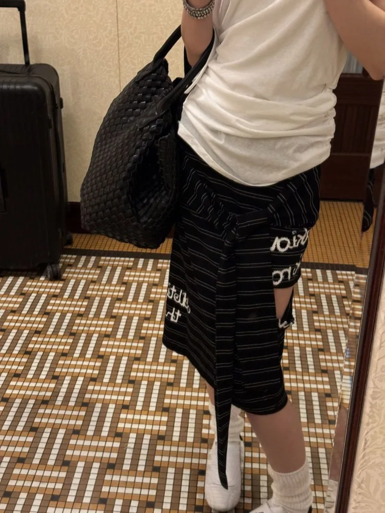 Topanoma Vintage Striped Skirts Women Hollow Out Bandage Irregular Sexy Fashion Letter Y2k Harajuku Skirt Female Grunge Casual
Topanoma Vintage Striped Skirts Women Hollow Out Bandage Irregular Sexy Fashion Letter Y2k Harajuku Skirt Female Grunge Casual