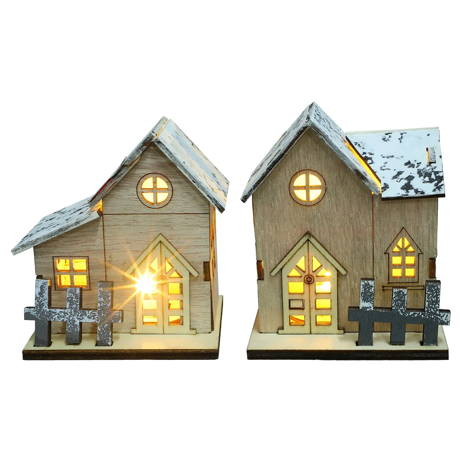 2pcs LED Glowing Wooden Cabin Christmas Decorations Desktop Ornaments Luminous Log Cabins Xmas Party Home Bedroom Decorative
2pcs LED Glowing Wooden Cabin Christmas Decorations Desktop Ornaments Luminous Log Cabins Xmas Party Home Bedroom Decorative