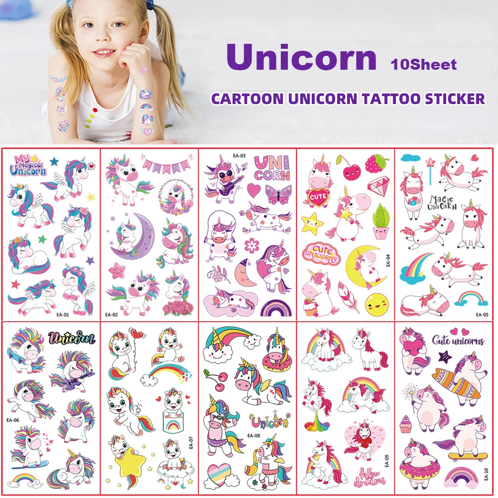 10 шт./набор, Детские тату-наклейки
10 шт./набор, Детские тату-наклейки