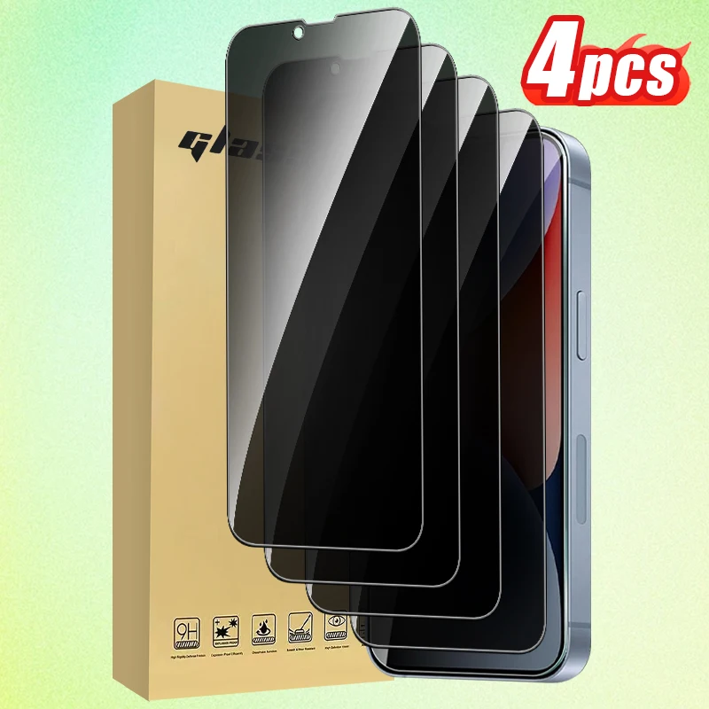4-Pack, Anti-Peep Tempered Screen Protector, Made of Hd Tempered Glass, Suitable for Apple Series Screen Protectors, Compatible with iPhone 17Promax/17Pro/16Promax/17/16/16Pro/15Promax/15Pro/15/Plus/14Promax/14Pro/14/13/12
4-Pack, Anti-Peep Tempered Screen Protector, Made of Hd Tempered Glass, Suitable for Apple Series Screen Protectors, Compatible with iPhone 17Promax/17Pro/16Promax/17/16/16Pro/15Promax/15Pro/15/Plus/14Promax/14Pro/14/13/12