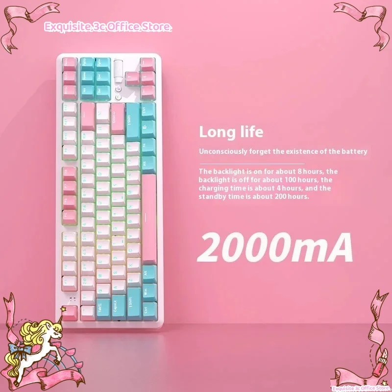 Ajazz 87 Keys K870tpro 2.4g Wireless Bluetooth 3 Mode Mechanical Keyboard Hot Swappable Rgb Light Ergonomic Gaming Keyboard
Ajazz 87 Keys K870tpro 2.4g Wireless Bluetooth 3 Mode Mechanical Keyboard Hot Swappable Rgb Light Ergonomic Gaming Keyboard