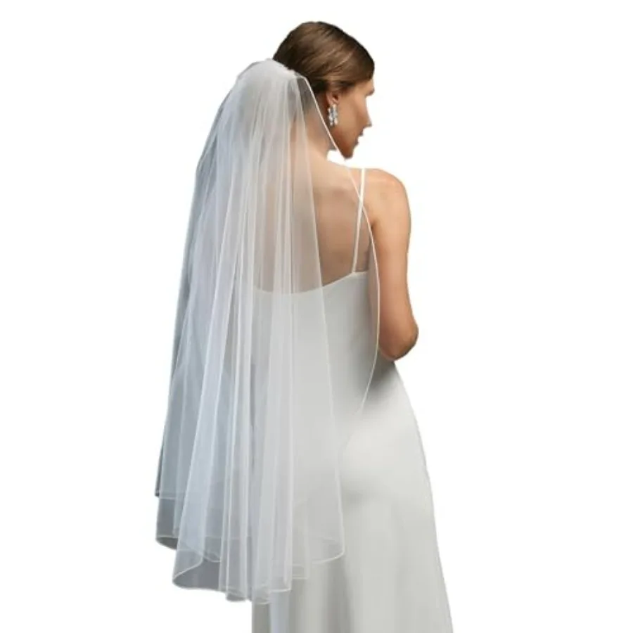 Fingertip Length Bride Wedding Veil Bridal Tulle Hair Accessoies with Comb
Fingertip Length Bride Wedding Veil Bridal Tulle Hair Accessoies with Comb