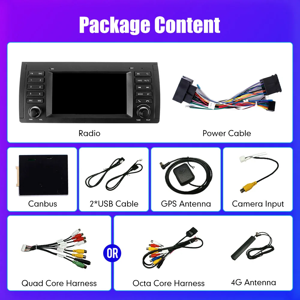 7-дюймовый автомобильный радиоприемник Android, мультимедийный видеоплеер для BMW 5 серии E39 X5 E53 7 серии E38 M5, GPS-навигация, аудио, стерео CarPlay RDS
7-дюймовый автомобильный радиоприемник Android, мультимедийный видеоплеер для BMW 5 серии E39 X5 E53 7 серии E38 M5, GPS-навигация, аудио, стерео CarPlay RDS