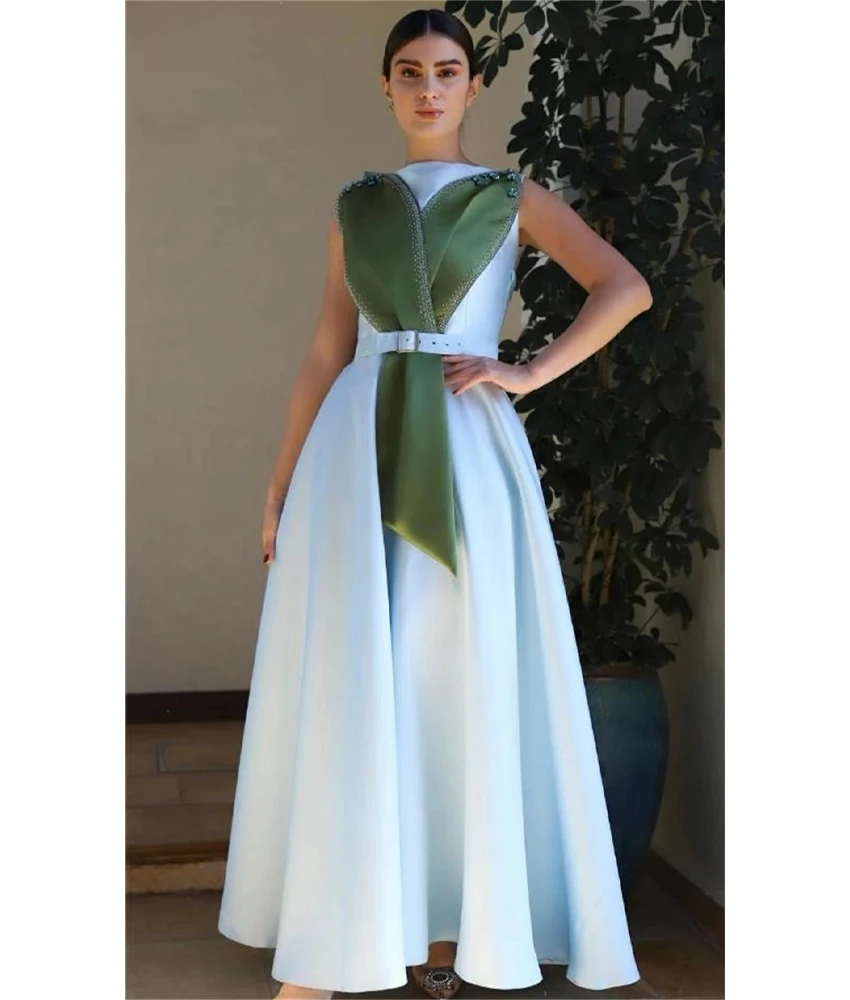 Индивидуальное темпераментное атласное вечернее платье трапециевидной формы с кристаллами и поясом, нежное вечернее платье без рукавов с круглым вырезом до щиколотки, платья на заказ
Индивидуальное темпераментное атласное вечернее платье трапециевидной формы с кристаллами и поясом, нежное вечернее платье без рукавов с круглым вырезом до щиколотки, платья на заказ