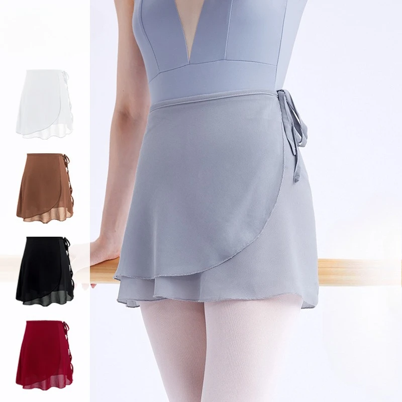 New Women's Ballet Skirt One-Piece Chiffon Wrap Dance Skirt for Practice Performance Yoga Ballet Dance Wear Dancing Miniskirts
New Women's Ballet Skirt One-Piece Chiffon Wrap Dance Skirt for Practice Performance Yoga Ballet Dance Wear Dancing Miniskirts