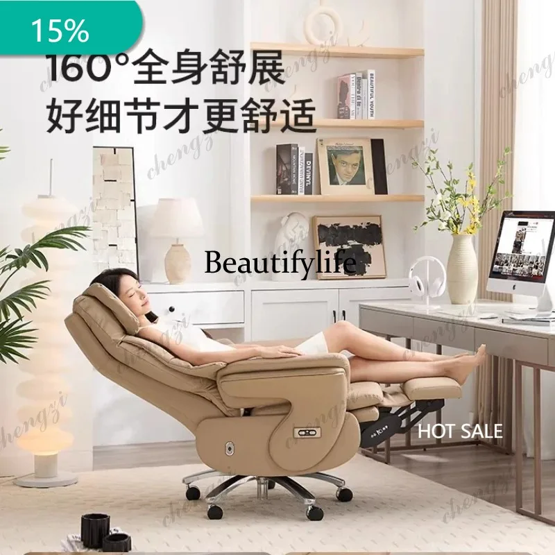 M182 Ventilated & Heated Electric Executive Office Chair - Genuine Leather Reclining Desk Chair for Home and Prolonged Sitting
M182 Ventilated & Heated Electric Executive Office Chair - Genuine Leather Reclining Desk Chair for Home and Prolonged Sitting
