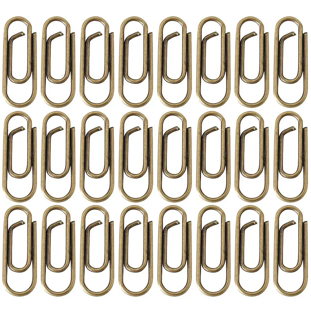 100pcs Metal Mini Paper Clips Vintage Office Supplies Strong Clamping Force Ideal for Papers Files Photos Documents
100pcs Metal Mini Paper Clips Vintage Office Supplies Strong Clamping Force Ideal for Papers Files Photos Documents