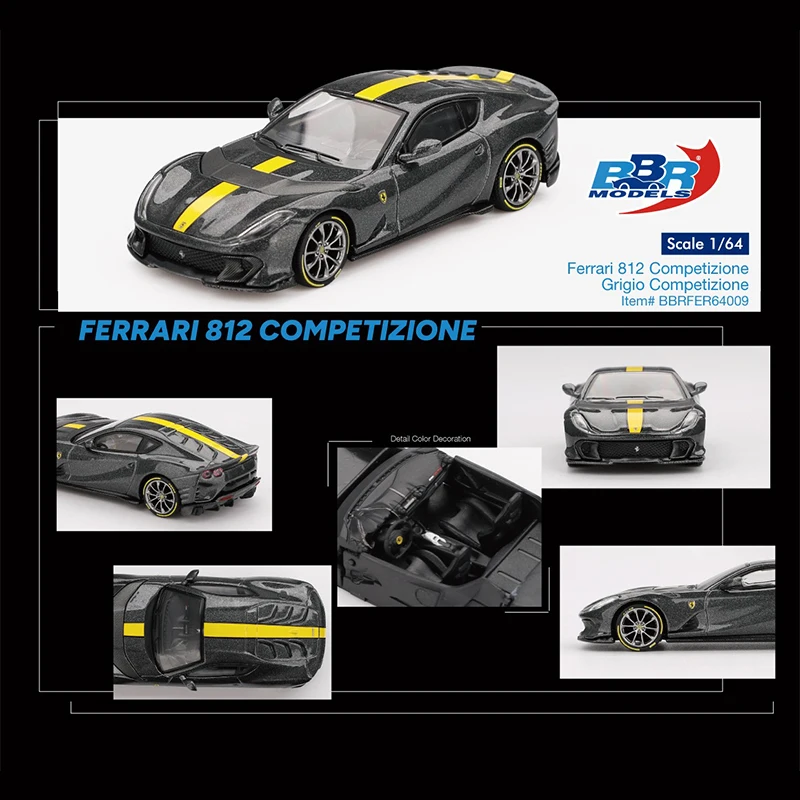 PreSale BBR 1:64 Ferrari 812 Competizione Grigio Competizione Diecast Diorama Car Model Collection Toy
PreSale BBR 1:64 Ferrari 812 Competizione Grigio Competizione Diecast Diorama Car Model Collection Toy