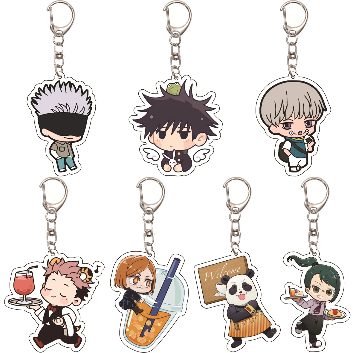 55MM Anime Jujutsu Kaisen Gojo Satoru Fushiguro Megumi Itadori Yuji Kugisaki Nobara Okkotsu Yuta Acrylic Key Chain Cute Gifts
55MM Anime Jujutsu Kaisen Gojo Satoru Fushiguro Megumi Itadori Yuji Kugisaki Nobara Okkotsu Yuta Acrylic Key Chain Cute Gifts