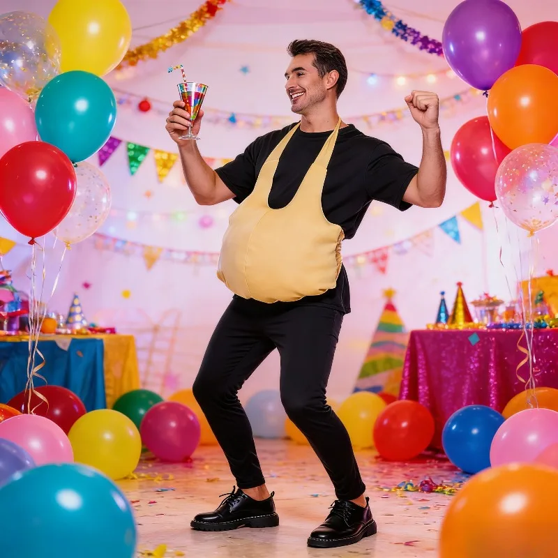 Костюм для беременного живота, реквизит, искусственная подушечка для ягодиц, комедийное шоу, платье для беременных
Костюм для беременного живота, реквизит, искусственная подушечка для ягодиц, комедийное шоу, платье для беременных