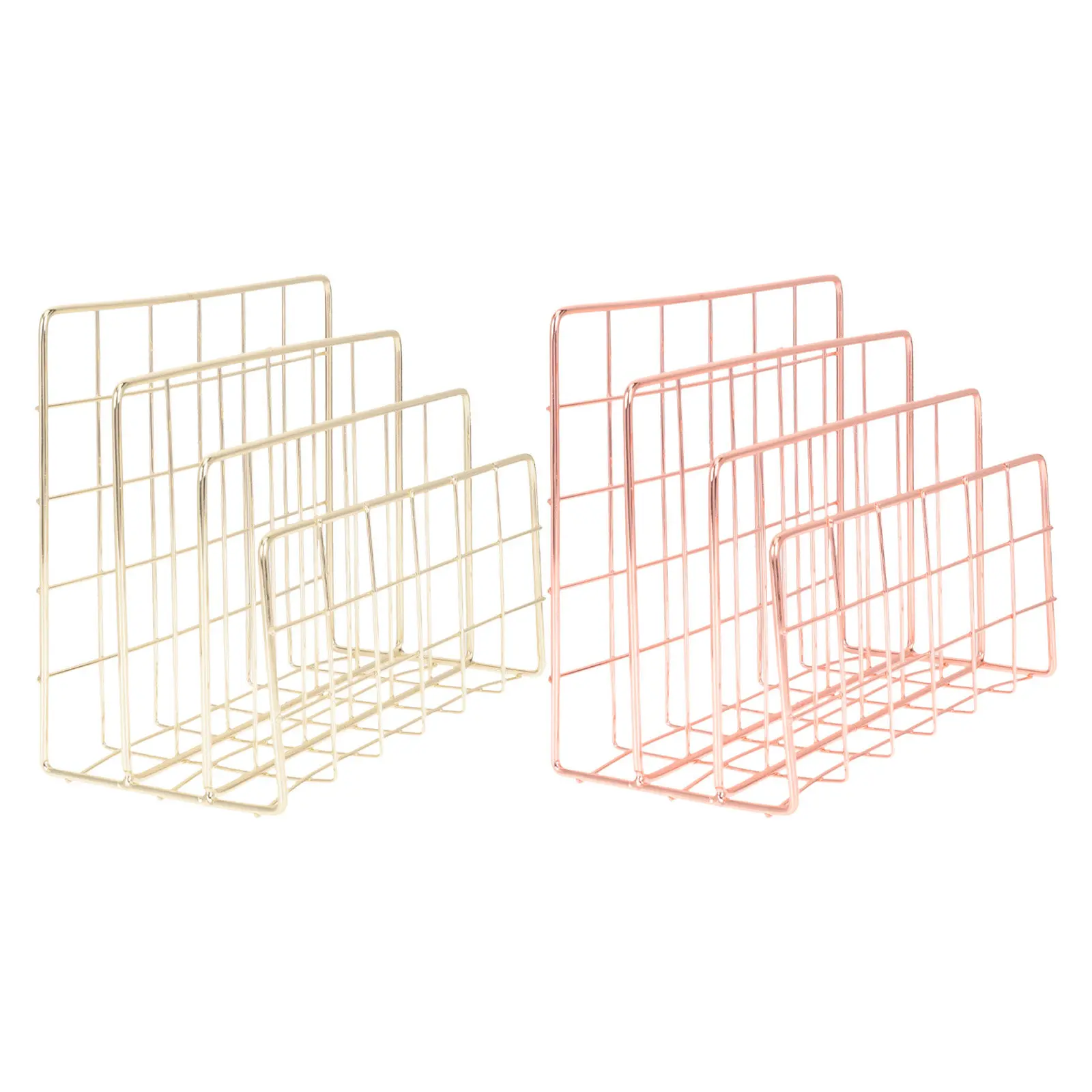 2Pcs Desktop Metal File Sorter with 3 Slots for Letters Bills Magazines Papers Home Office School Desk Organizer Rack
2Pcs Desktop Metal File Sorter with 3 Slots for Letters Bills Magazines Papers Home Office School Desk Organizer Rack