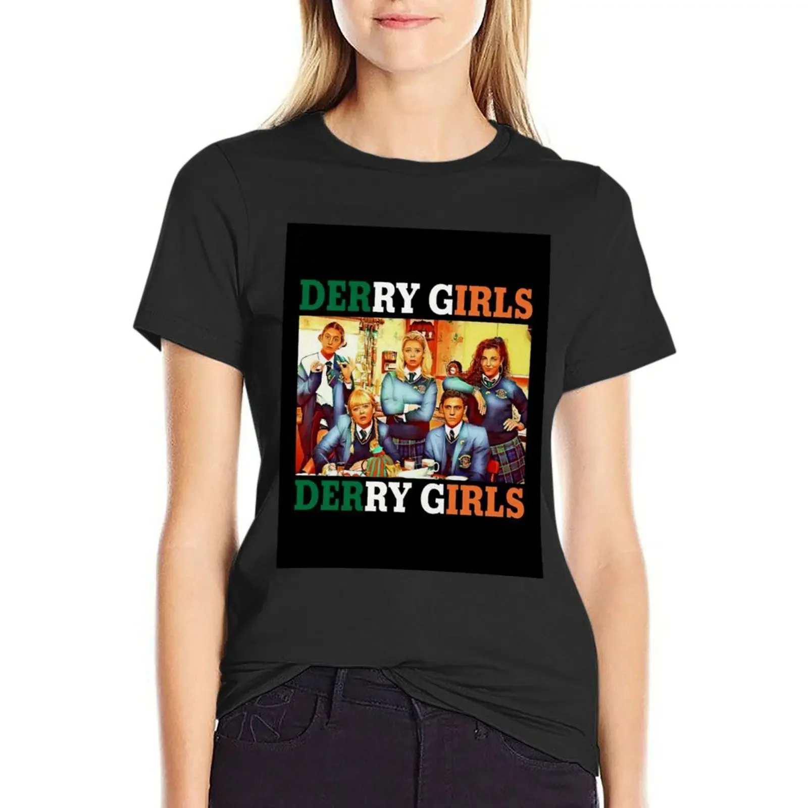 derry girls series tv ntfx T-Shirt customs design your own kawaii clothes plus size tops t-shirt dress for Women graphic
derry girls series tv ntfx T-Shirt customs design your own kawaii clothes plus size tops t-shirt dress for Women graphic