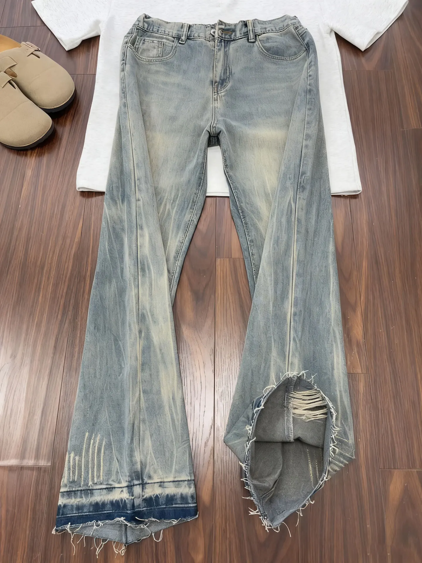 American High Street Lightning Pattern Jeans Men Women Autumn Handsome Slimming Narrow Version Bell Bottoms Straight Leg Jeans
American High Street Lightning Pattern Jeans Men Women Autumn Handsome Slimming Narrow Version Bell Bottoms Straight Leg Jeans