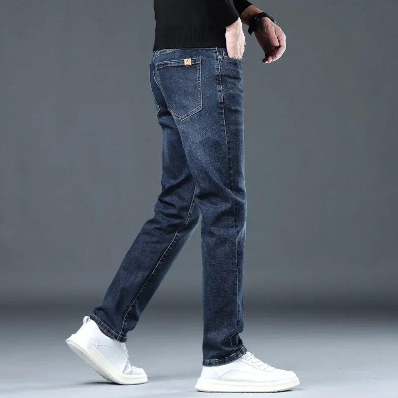 High-End Same Style Jeans Men Spring And Autumn New Elastic Slim Straight Casual Long Pants Men
High-End Same Style Jeans Men Spring And Autumn New Elastic Slim Straight Casual Long Pants Men
