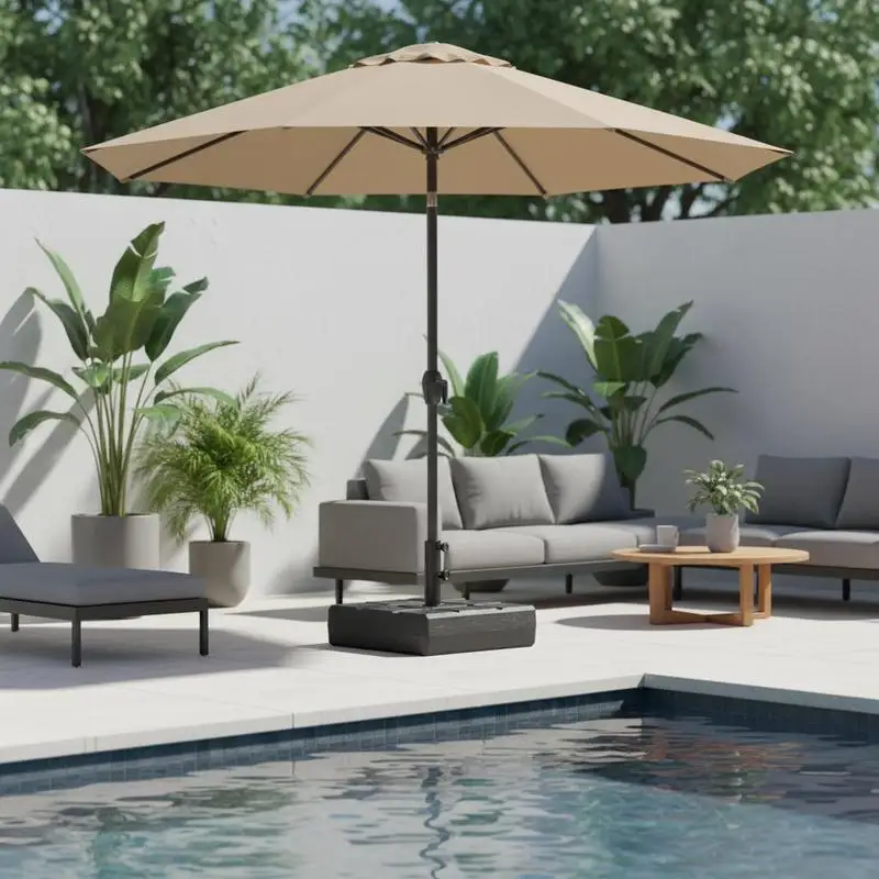 40kg Square Umbrella Parasol Base with Wood Effect, Plastic Umbrella Stand for Outdoor Patio Umbrella, Black
40kg Square Umbrella Parasol Base with Wood Effect, Plastic Umbrella Stand for Outdoor Patio Umbrella, Black