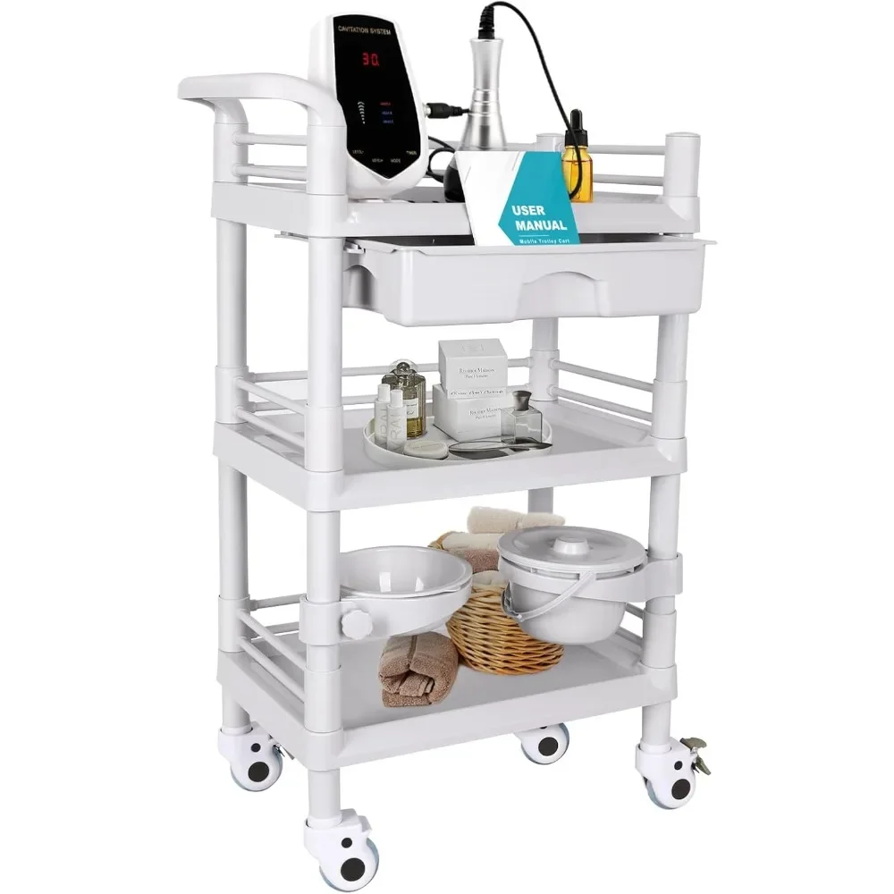 Mobile Medical Trolley Cart Portable 3-tier Professional 220 Lbs Load Utility Cart for Ultrasound Scanner Esthetician Cart
Mobile Medical Trolley Cart Portable 3-tier Professional 220 Lbs Load Utility Cart for Ultrasound Scanner Esthetician Cart