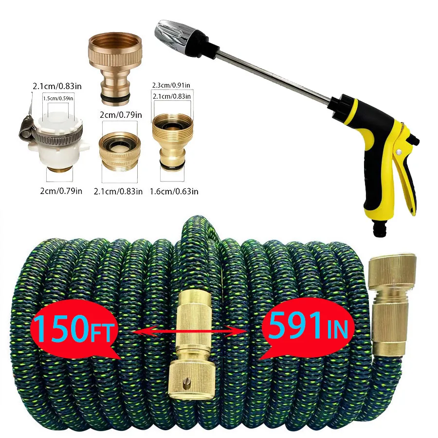 Expandable Garden Extension Magic Hose, US3/4 Connector, High-Pressure Car Wash Water Gun, Used For Garden And Pet Showers
Expandable Garden Extension Magic Hose, US3/4 Connector, High-Pressure Car Wash Water Gun, Used For Garden And Pet Showers