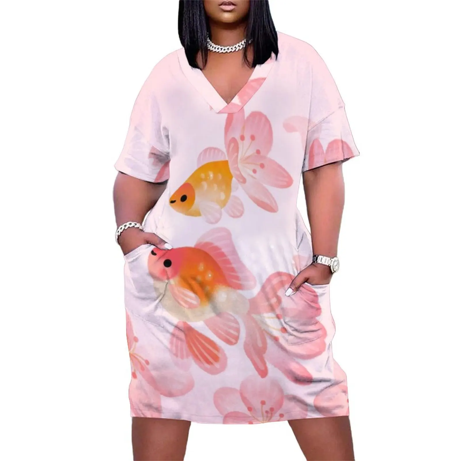 Cherry blossom goldfish 1 Loose Pocket Dress ladies dresses for women 2025 women's fashion dresses luxury dress
Cherry blossom goldfish 1 Loose Pocket Dress ladies dresses for women 2025 women's fashion dresses luxury dress