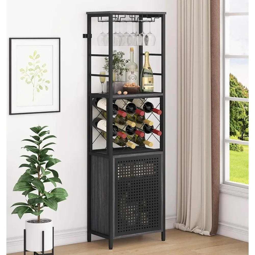Liquor Cabinet With Glass Holder Wine Rack Wine Bar Cabinet With Adjustable Shelf for Living Room Home Bar(Modern Grey)
Liquor Cabinet With Glass Holder Wine Rack Wine Bar Cabinet With Adjustable Shelf for Living Room Home Bar(Modern Grey)
