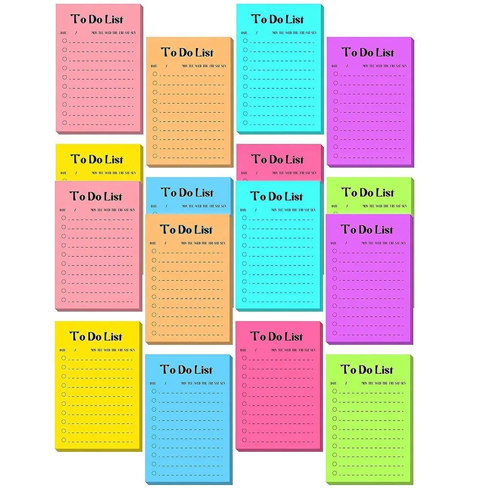 16pcs Fluorescent Paper Removable Adhesive Memo Pads For School Office Home Portable Tearable Note Stickers
16pcs Fluorescent Paper Removable Adhesive Memo Pads For School Office Home Portable Tearable Note Stickers