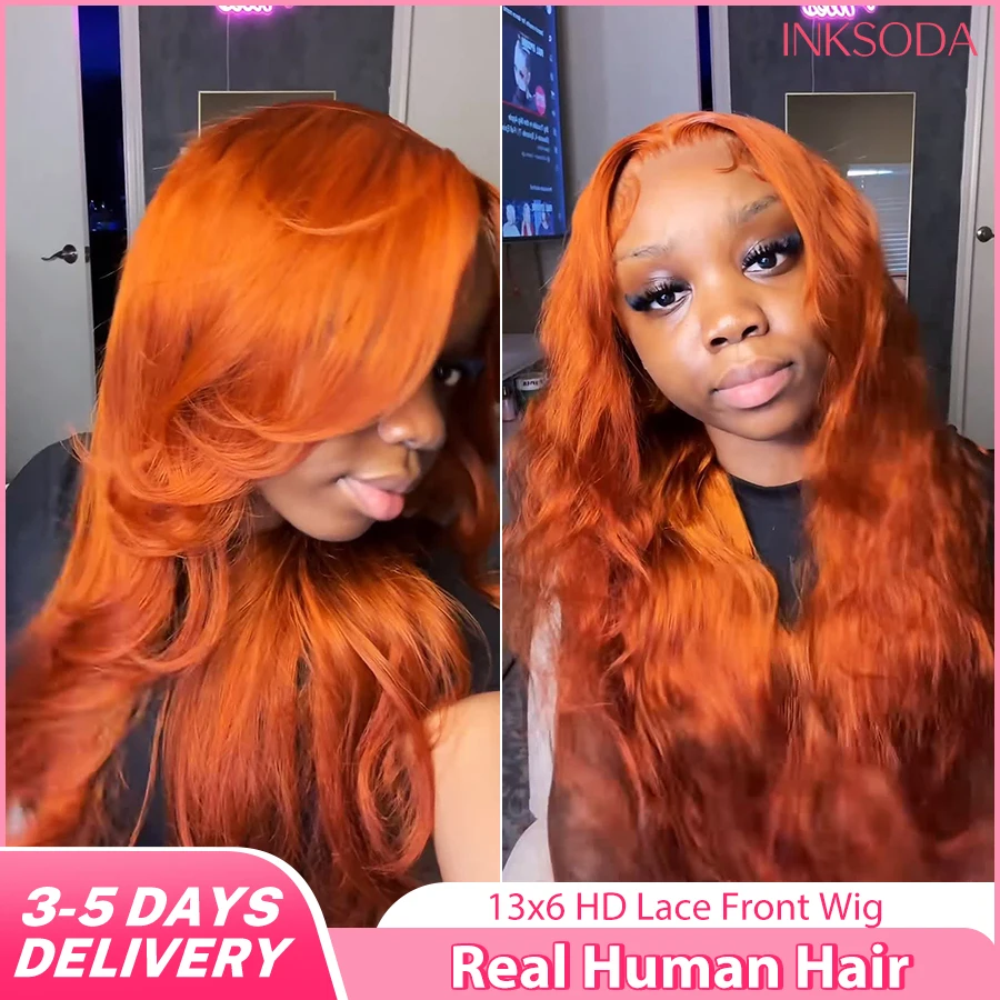 #350 Colored 220% Density 16-36 Inch Orange Ginger 13x6 13x4 HD Lace Front Wigs Human Hair Body Wave Water Wave Brazilian Transparent Lace Frontal Wig For Women Human Hair Colored Wigs Pre-Plucked Prebleached
#350 Colored 220% Density 16-36 Inch Orange Ginger 13x6 13x4 HD Lace Front Wigs Human Hair Body Wave Water Wave Brazilian Transparent Lace Frontal Wig For Women Human Hair Colored Wigs Pre-Plucked Prebleached