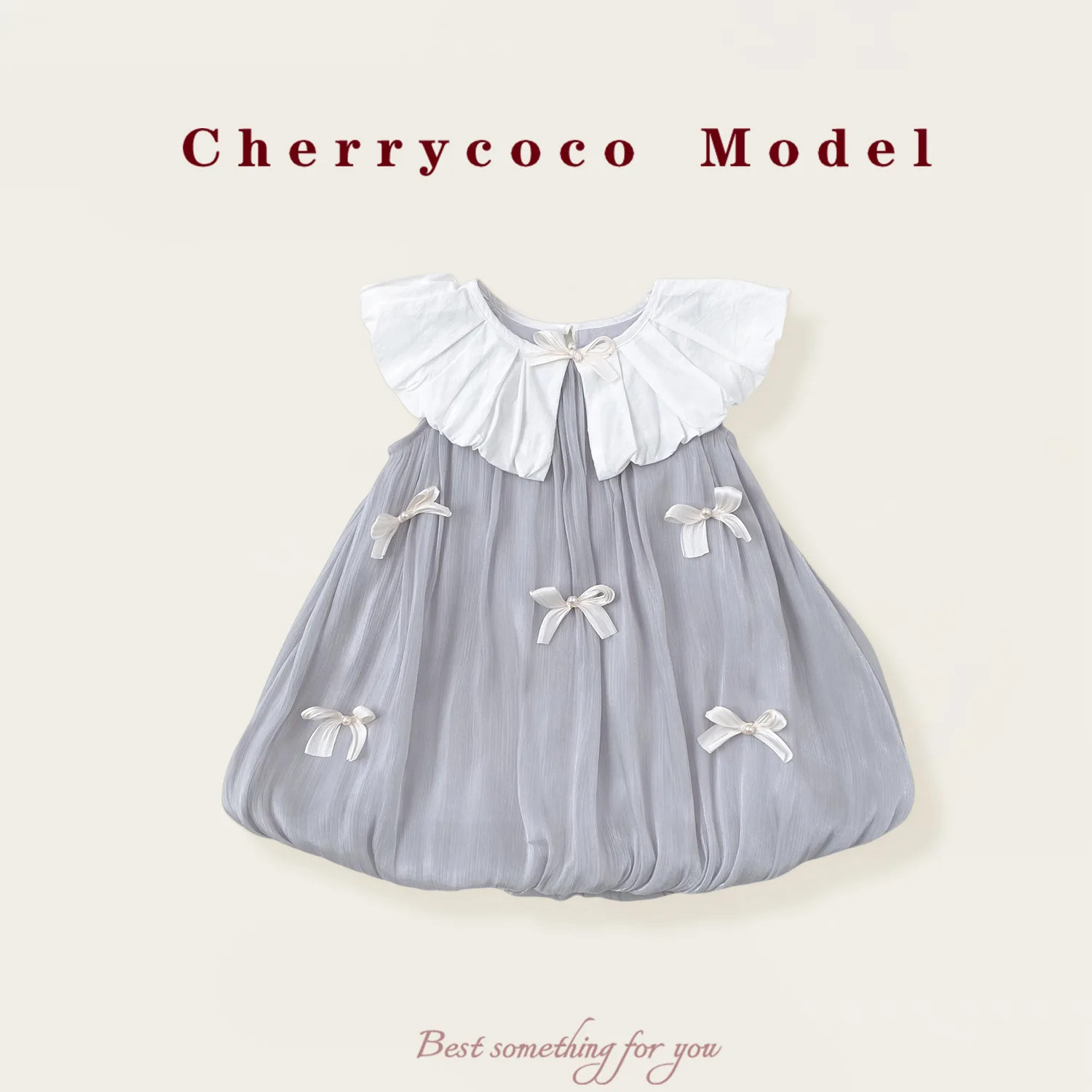 New Girls' Summer Vest Skirt with A Stylish Three-dimensional Bow and Large Lapel, Pearl Flower Bud Skirt
New Girls' Summer Vest Skirt with A Stylish Three-dimensional Bow and Large Lapel, Pearl Flower Bud Skirt