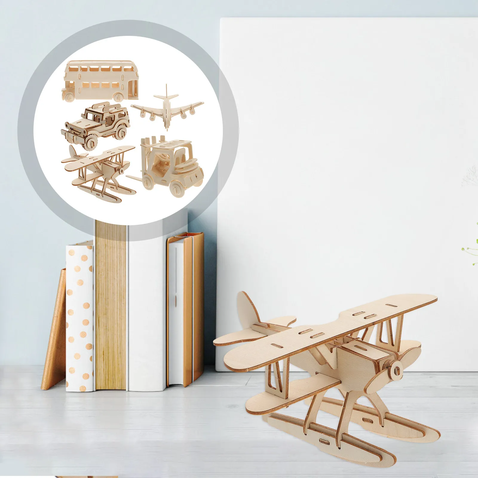 5Pcs Wooden Airplane Car Bus Forklift Puzzle 3D DIY Educational Cognitive Development Learning Kit for Kids Wooden Puzzle
5Pcs Wooden Airplane Car Bus Forklift Puzzle 3D DIY Educational Cognitive Development Learning Kit for Kids Wooden Puzzle