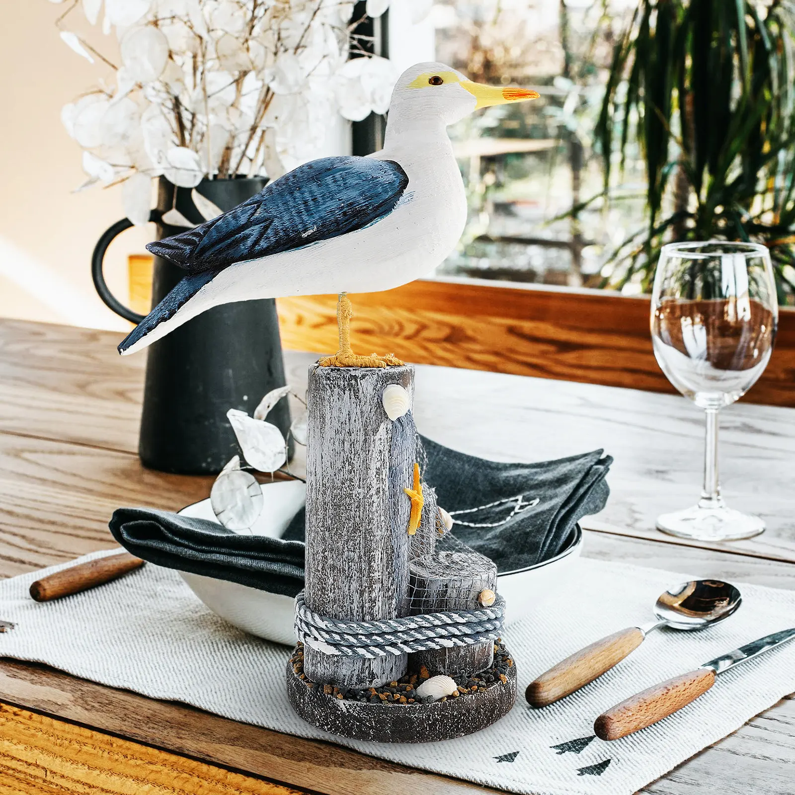 Wooden Bird Decoration Nautical Home Furnishing Realistic Painting Desktop Shelf Living Room Bedroom Office Decor Seabird Statue
Wooden Bird Decoration Nautical Home Furnishing Realistic Painting Desktop Shelf Living Room Bedroom Office Decor Seabird Statue