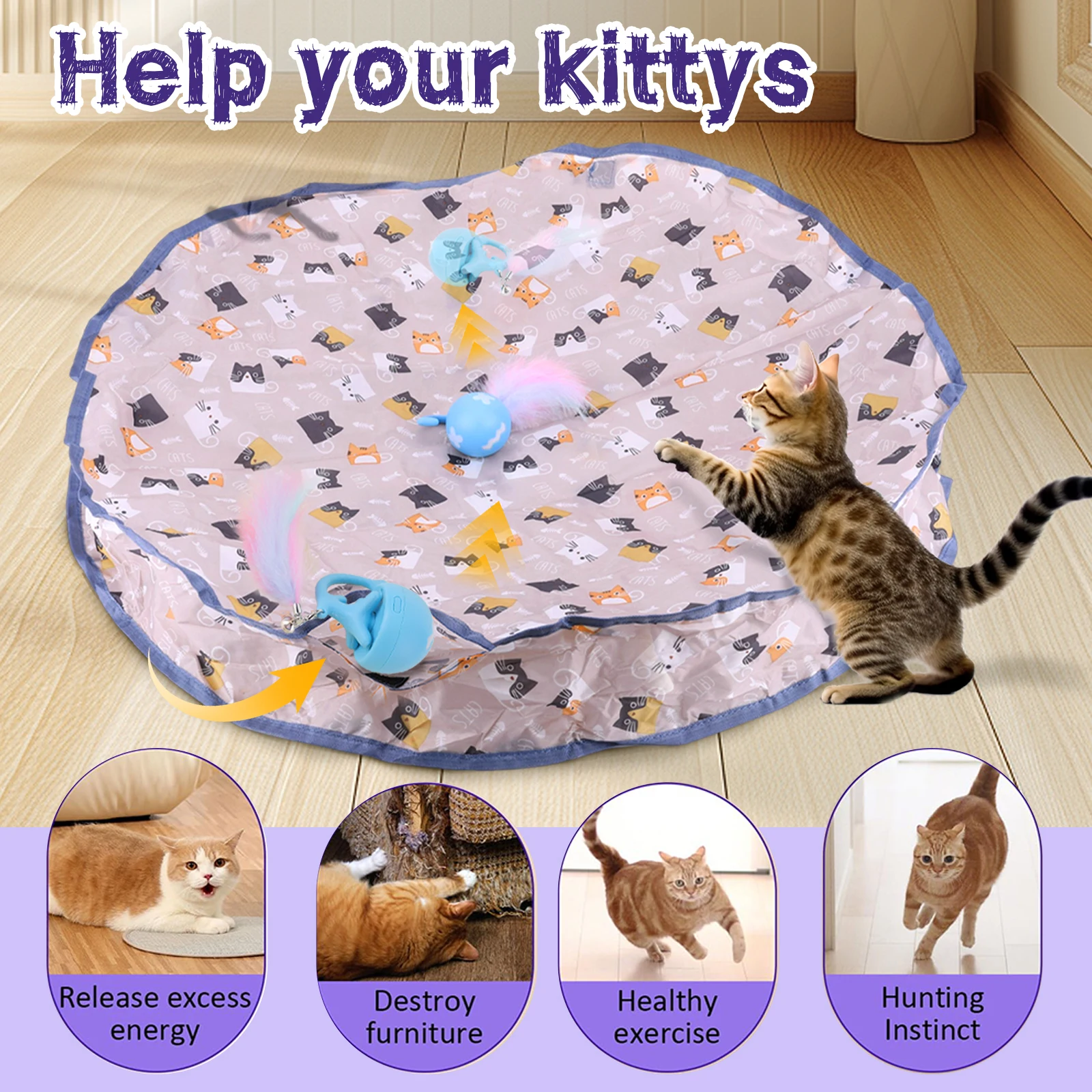 Motion Activate Chirping Cat Toy Ball Fast Rolling in Pouch Mouse Catching Game Reusable for Pet Hide and Seek Game Accessories
Motion Activate Chirping Cat Toy Ball Fast Rolling in Pouch Mouse Catching Game Reusable for Pet Hide and Seek Game Accessories