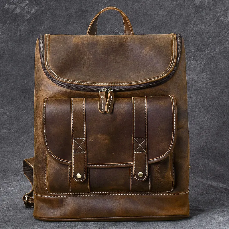 Мужской рюкзак из натуральной кожи, 15,6-дюймовая сумка для ноутбука, дорожные рюкзаки, винтажные кожаные мужские школьные сумки Crazy Horse, новинка 2023 года
Мужской рюкзак из натуральной кожи, 15,6-дюймовая сумка для ноутбука, дорожные рюкзаки, винтажные кожаные мужские школьные сумки Crazy Horse, новинка 2023 года