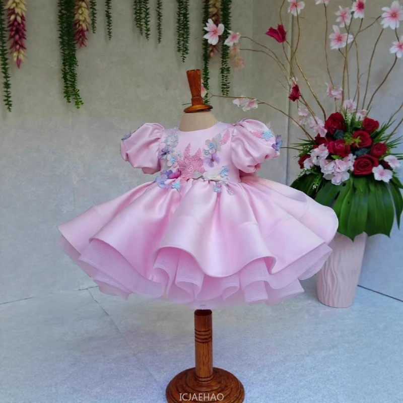 New Kids Satin Dress Bubble Sleeves Princess 1st Birthday Performance Girls Evening Formal Outfit Toddler Pageant Wedding Guest
New Kids Satin Dress Bubble Sleeves Princess 1st Birthday Performance Girls Evening Formal Outfit Toddler Pageant Wedding Guest