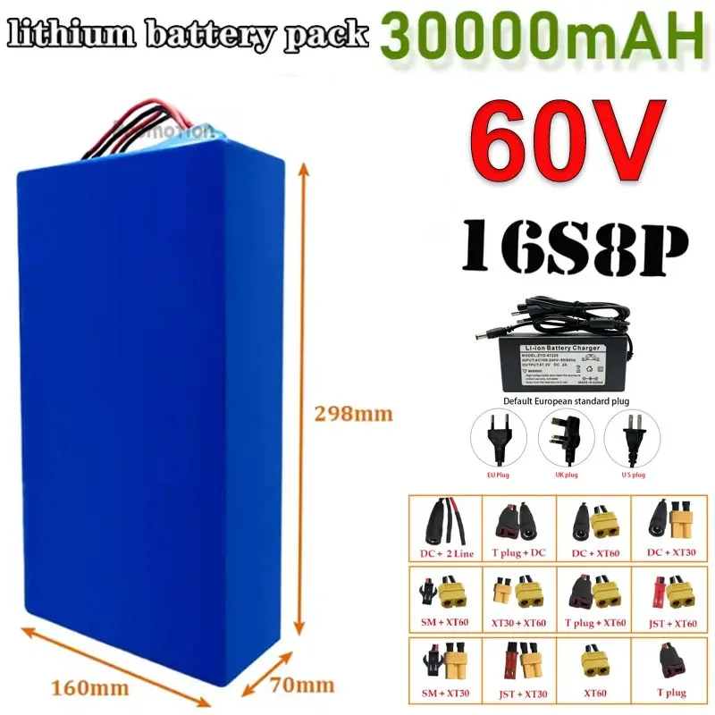 Batterie Au Lithium Haute Puissance, Adaptée À Divers Véhicules De Transport, 1000-3000W, 60V, 30Ah, 16S8P, 18650 Neuve 
Batterie Au Lithium Haute Puissance, Adaptée À Divers Véhicules De Transport, 1000-3000W, 60V, 30Ah, 16S8P, 18650 Neuve