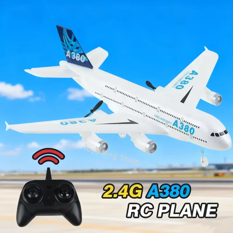 2.4G RC A380 Foam Airplane Gyroscope Remote Control 3CH EPP Aircraft Gyro Kids Toys Fixed Wing Plane Outdoor Easy Fly Boy Gifts
2.4G RC A380 Foam Airplane Gyroscope Remote Control 3CH EPP Aircraft Gyro Kids Toys Fixed Wing Plane Outdoor Easy Fly Boy Gifts