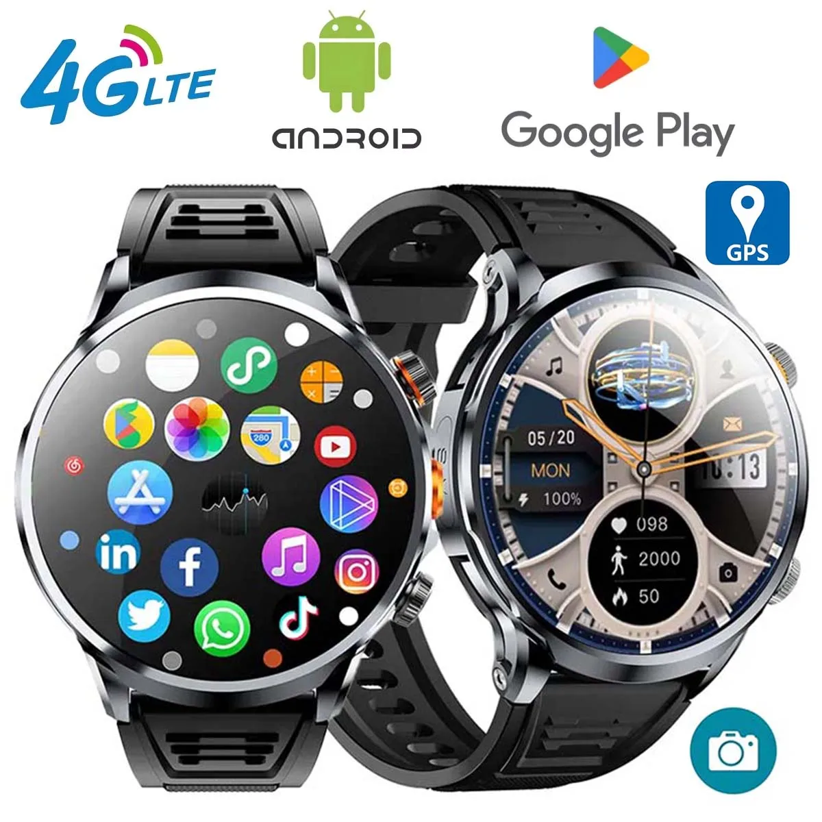 4G Lte Sim Card Android Smart Watch NFC Google Play Store Camera Video Call Wristband 3+32GB GPS Positioning Weather SmartWatch
4G Lte Sim Card Android Smart Watch NFC Google Play Store Camera Video Call Wristband 3+32GB GPS Positioning Weather SmartWatch