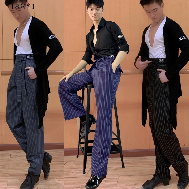 2025 Latin Dance Pants For Men Straight Stripe Trousers Chacha Rumba Tango Adult Male Latin Dance Performance Clothes DQS18540
2025 Latin Dance Pants For Men Straight Stripe Trousers Chacha Rumba Tango Adult Male Latin Dance Performance Clothes DQS18540
