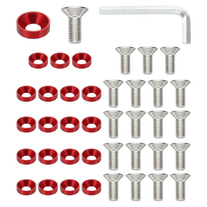 Hot Sale-M8 Finish-Countersunk Washer Kit, 40 Set Aluminum Alloy Flat Cup Head Screw Bolt Gasket For Mechanical Accessories
Hot Sale-M8 Finish-Countersunk Washer Kit, 40 Set Aluminum Alloy Flat Cup Head Screw Bolt Gasket For Mechanical Accessories