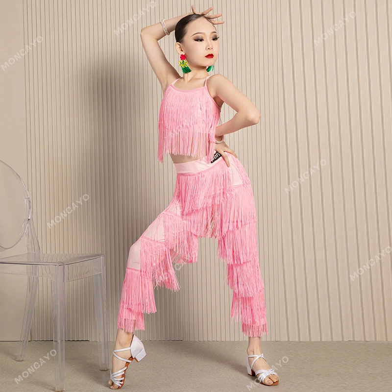 Samba Salsa Rumba Dance Clothes Child Tassels Ballroom Latin Dance Costume Girls Cha Cha Tango Competition Clothes for Kids
Samba Salsa Rumba Dance Clothes Child Tassels Ballroom Latin Dance Costume Girls Cha Cha Tango Competition Clothes for Kids