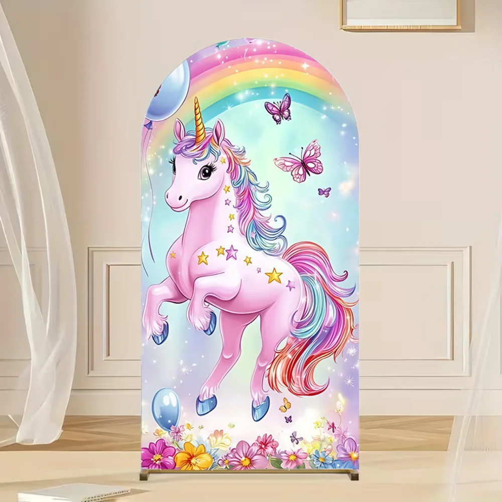Unicorn Theme Arch Backdrop Cover Newborn Birthday Party Flowers Rainbow Glitter Decor Chiara 2-sided Background Prop
Unicorn Theme Arch Backdrop Cover Newborn Birthday Party Flowers Rainbow Glitter Decor Chiara 2-sided Background Prop