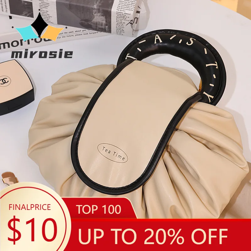 Mirosie-Makeup Organizer, Stylish Comestic Bag, Portable French PU Drawstring Cosmetic Bag for Travel with Spacious Capacity
Mirosie-Makeup Organizer, Stylish Comestic Bag, Portable French PU Drawstring Cosmetic Bag for Travel with Spacious Capacity