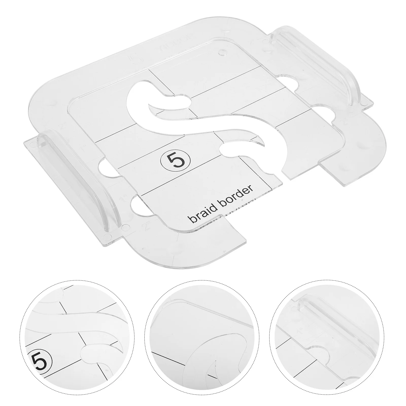 1Set Patchwork Ruler Template Acrylic Quilting Stencil for Sewing Craft High Transparent DIY Fabric Cutting Guide Hollow Design
1Set Patchwork Ruler Template Acrylic Quilting Stencil for Sewing Craft High Transparent DIY Fabric Cutting Guide Hollow Design