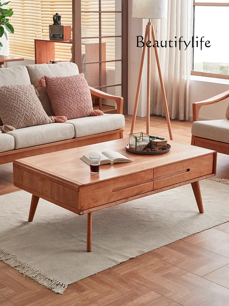 Perfect Coffee Table Solid Wood Simplicity Modern Household Cherrywood Furniture Nordic Light Luxury Log Tea Table
Perfect Coffee Table Solid Wood Simplicity Modern Household Cherrywood Furniture Nordic Light Luxury Log Tea Table