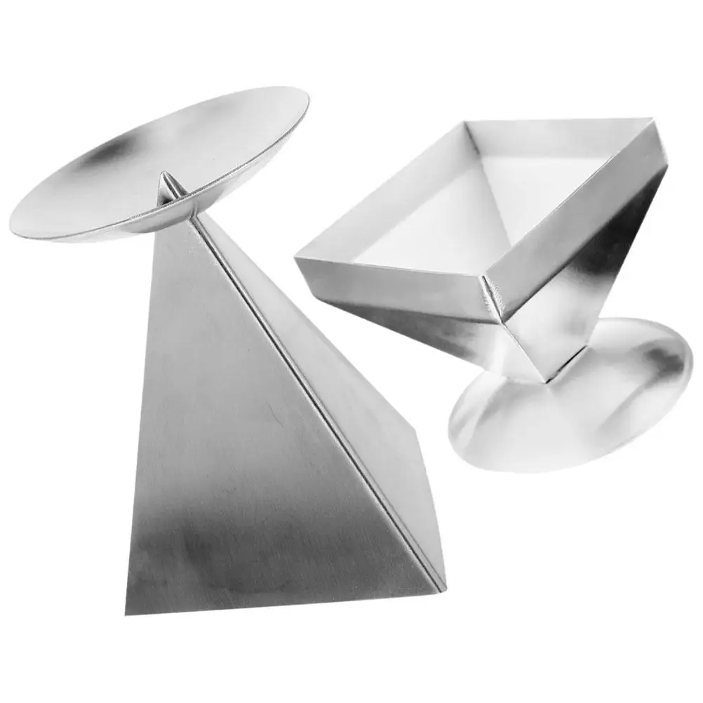 2Pcs Tower Stainless Steel Meat Press Tray Pyramid Food Shaper Mold Cooking Rings Cake Dessert Concrete Tray Moulds Baking
2Pcs Tower Stainless Steel Meat Press Tray Pyramid Food Shaper Mold Cooking Rings Cake Dessert Concrete Tray Moulds Baking