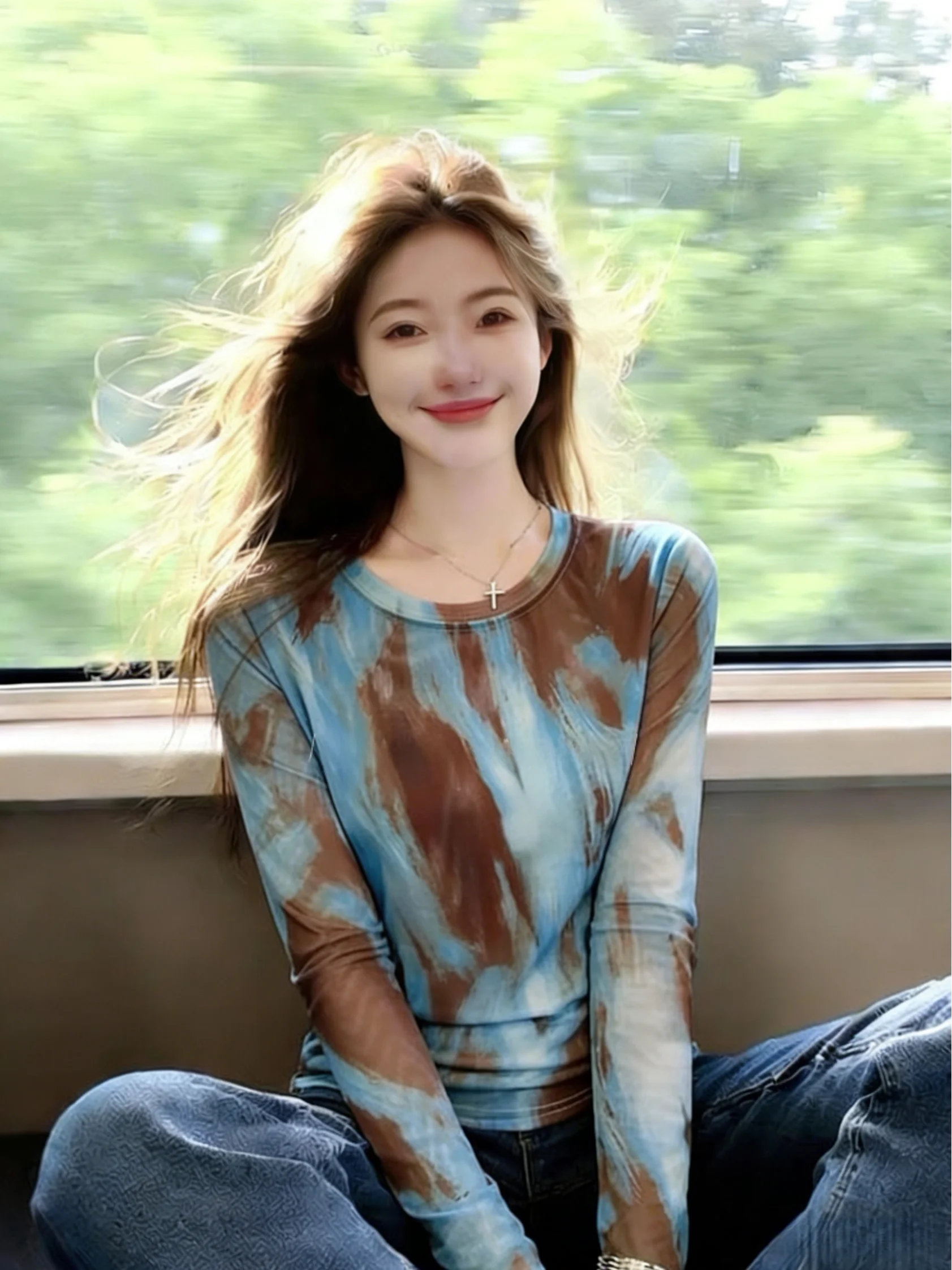 Spring New Arrival Women's Long Sleeve T-Shirt Pure Desire Gradient Mesh Thin Sunshade Cover up Commute Korean Style Straight...
Spring New Arrival Women's Long Sleeve T-Shirt Pure Desire Gradient Mesh Thin Sunshade Cover up Commute Korean Style Straight...