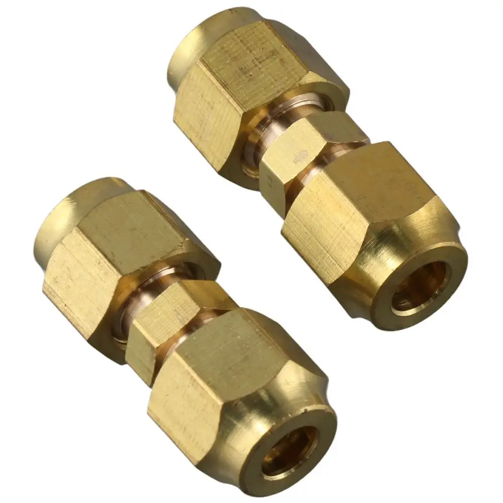 2 Pcs 1/4" Air-Conditioning Copper Pipe Butt Joint Extension Copper Pipe Joint Copper Pipe Quick Joint Middle Flared Joint
2 Pcs 1/4" Air-Conditioning Copper Pipe Butt Joint Extension Copper Pipe Joint Copper Pipe Quick Joint Middle Flared Joint