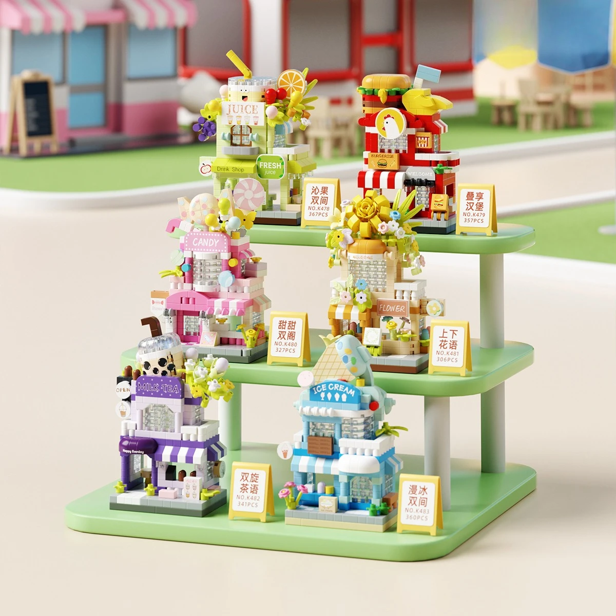 Double street view puzzle particle building block assembly creative birthday gift tabletop ornament building block
Double street view puzzle particle building block assembly creative birthday gift tabletop ornament building block
