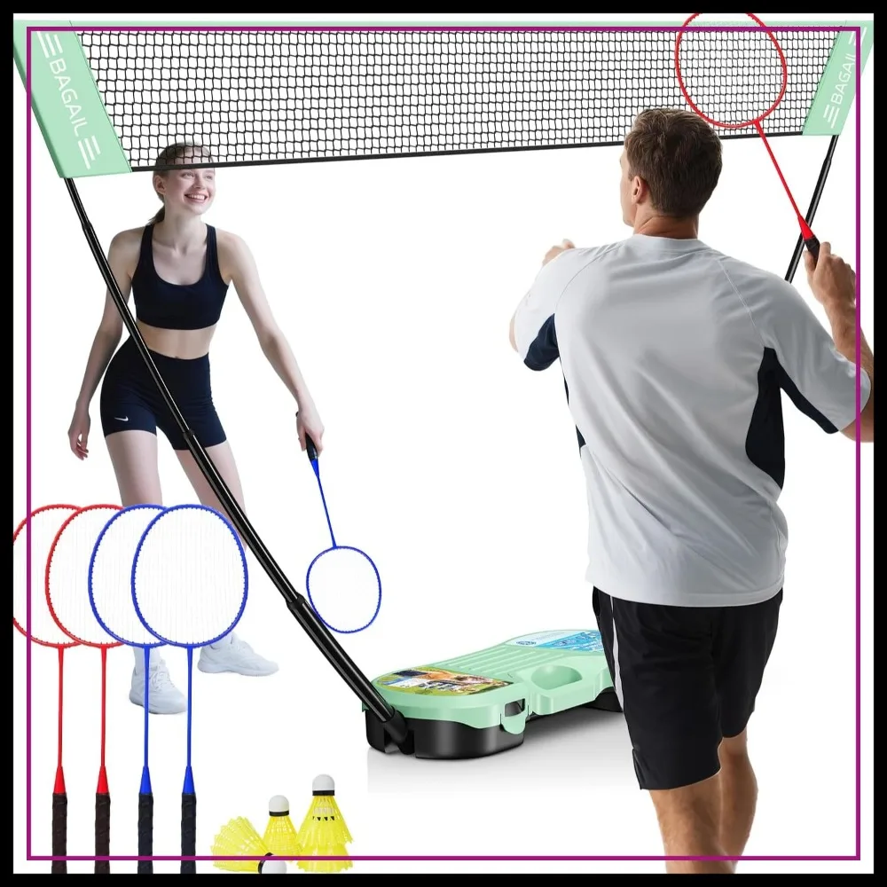 Portable Badminton Net Set, Pop-Up with Carry Case, 4 Rackets for Backyard, Park & Beach
Portable Badminton Net Set, Pop-Up with Carry Case, 4 Rackets for Backyard, Park & Beach