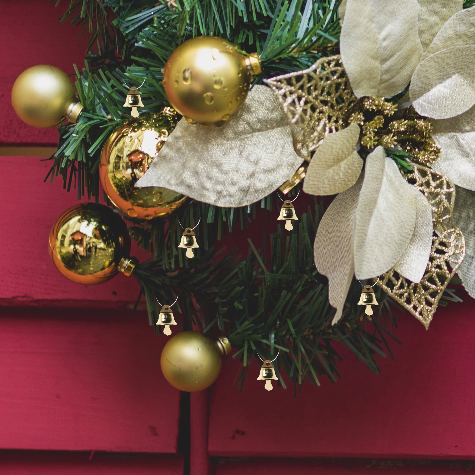 120pcs 14Mm Christmas Bell Decoration Golden Mini Pendant For Tree Diy Ornament Kids Gift Holiday Party Xmas Decor
120pcs 14Mm Christmas Bell Decoration Golden Mini Pendant For Tree Diy Ornament Kids Gift Holiday Party Xmas Decor